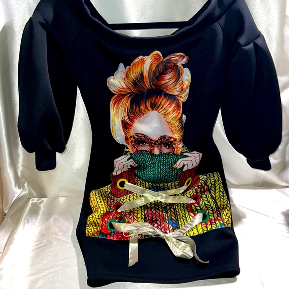 FashionNova Mini FashionGirl Dress in Black - Picture 1 of 4